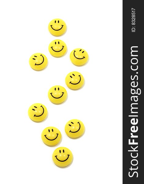 Dollar Sign Made Of Yellow Smileys