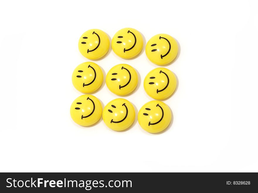 Image of a group of yellow smileys