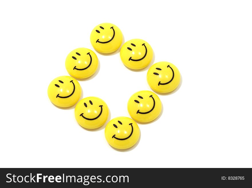Image of a group of yellow smileys