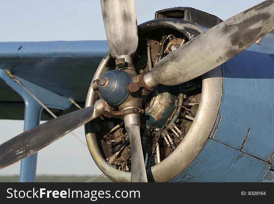 Motor and engine of beautiful plane AN-2. Motor and engine of beautiful plane AN-2