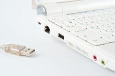 Notebook With Usb Connector Royalty Free Stock Image Notebook With Usb Connector Royalty Free Stock Image