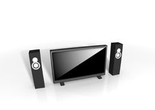 Home Theater / High Definition Television Stock Images