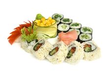Assortment Of Sushi Stock Photos