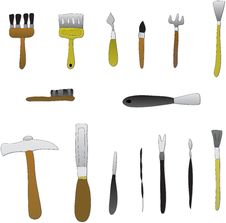 Artist Tools Royalty Free Stock Photos Artist Tools Royalty Free Stock Photos