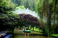 Pengzhou, China: Chinese Bridge In Pengzhou Park Stock Photos Pengzhou, China: Chinese Bridge In Pengzhou Park Stock Photos