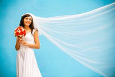 Bride With A Wedding Bouquet Stock Photo Bride With A Wedding Bouquet Stock Photo