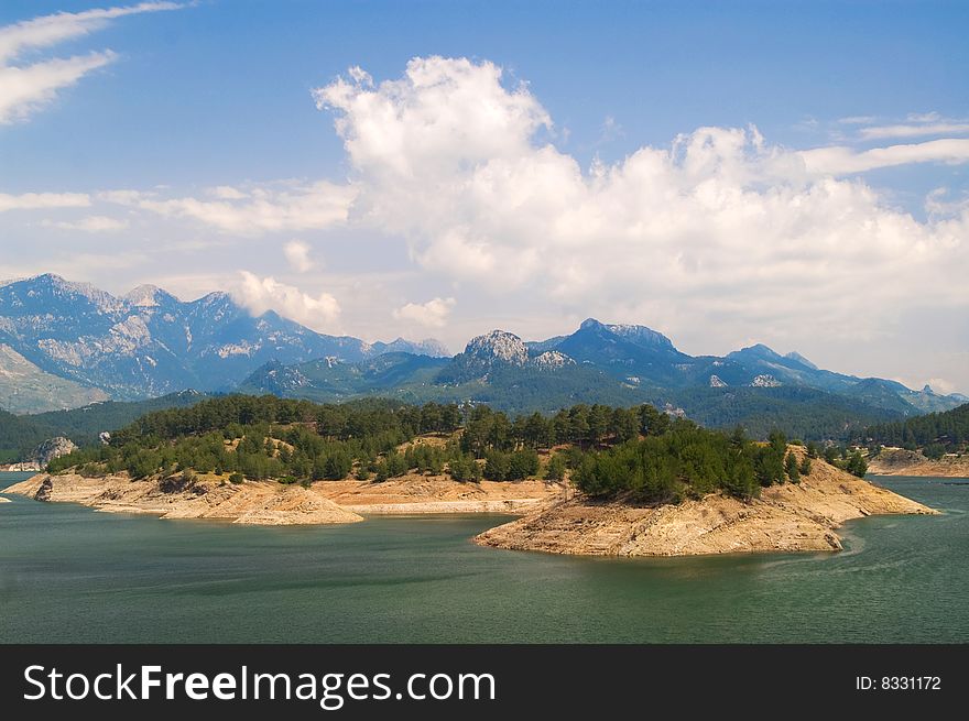 Mountain landscape in the eastern europe