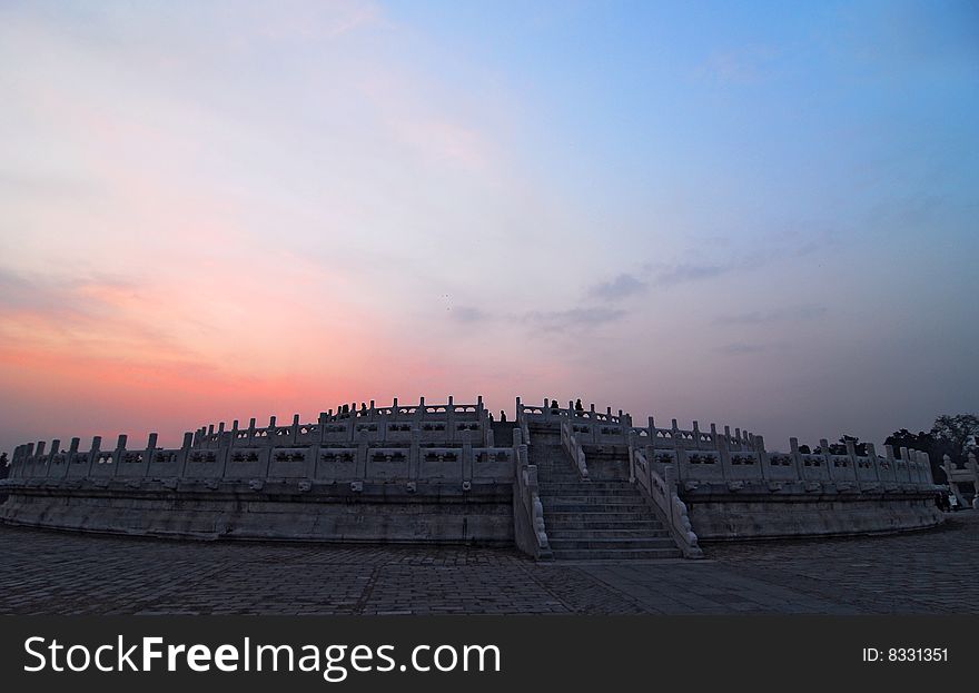 One of the world heritage in Beijing, the picture is called Huanqiu, the place for praying. One of the world heritage in Beijing, the picture is called Huanqiu, the place for praying.