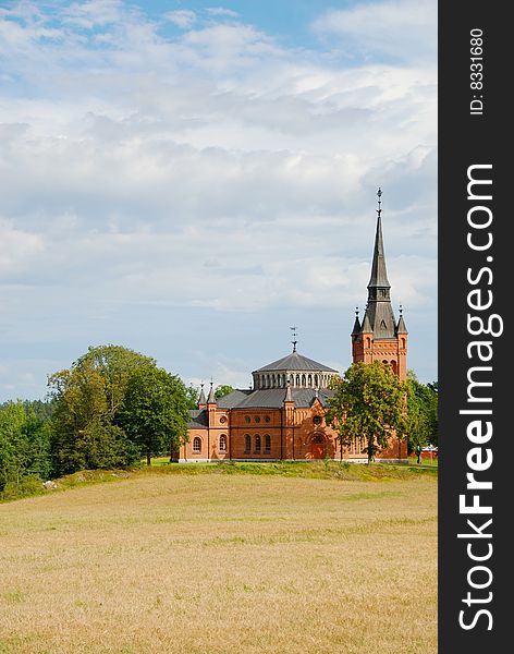 Church in Sweden surrounded by forest. Church in Sweden surrounded by forest