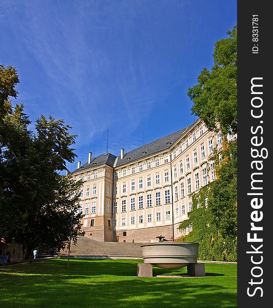 Palace in the Prague: summer