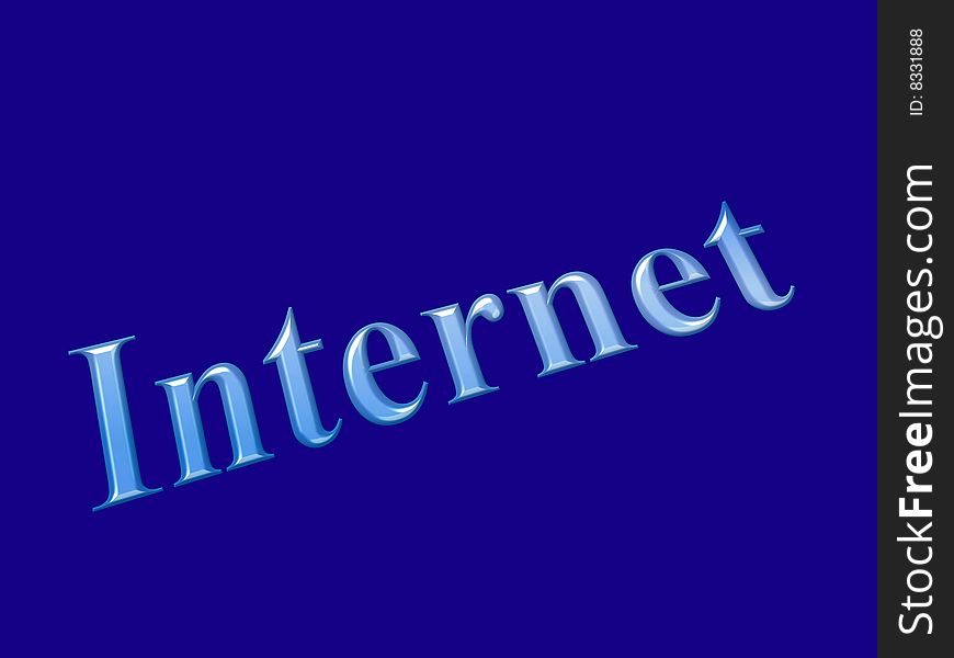 Internet - a computer generated image