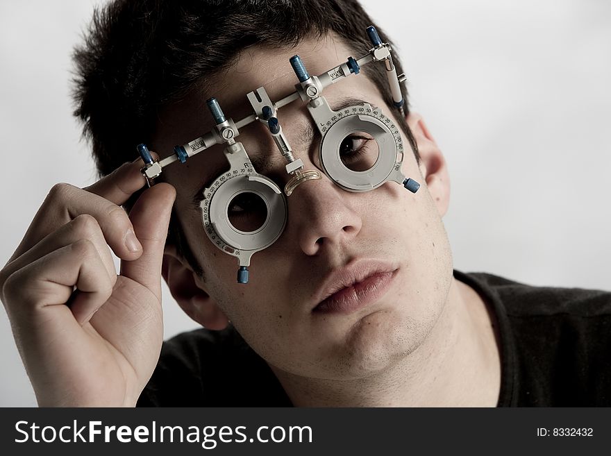 Image of a optometrist exam