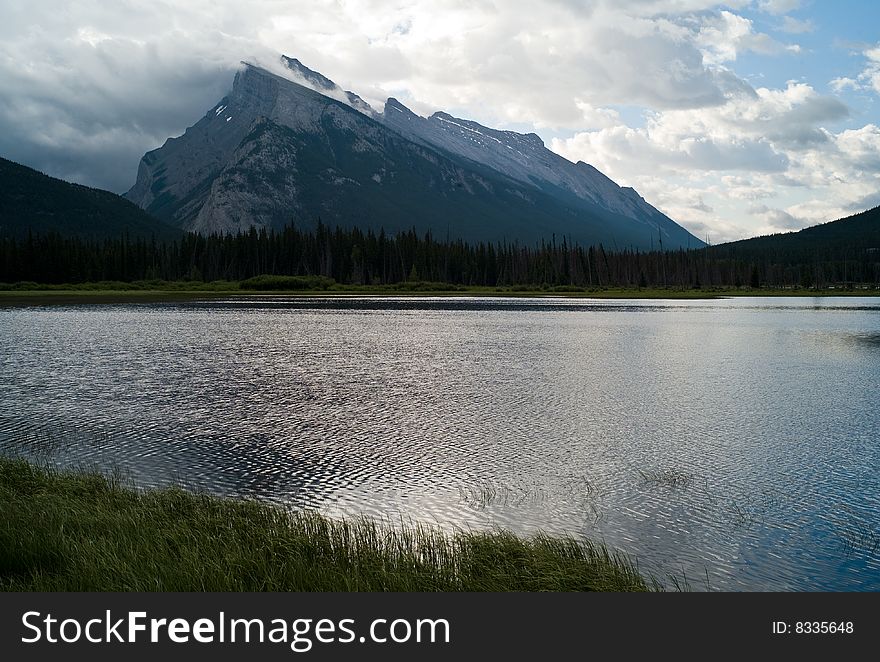 Scenic Lake Vermillion near Banff, Alberta, Canada