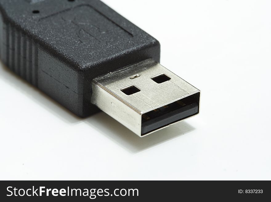 Close up shot of a USB drive. Close up shot of a USB drive
