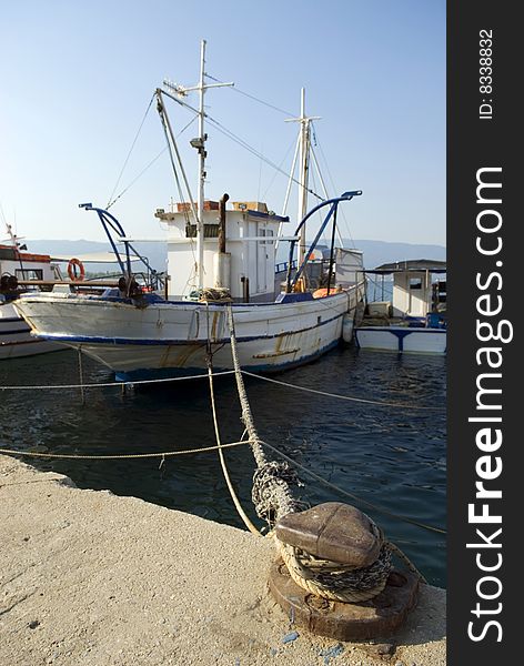 Fishing boat at the marine