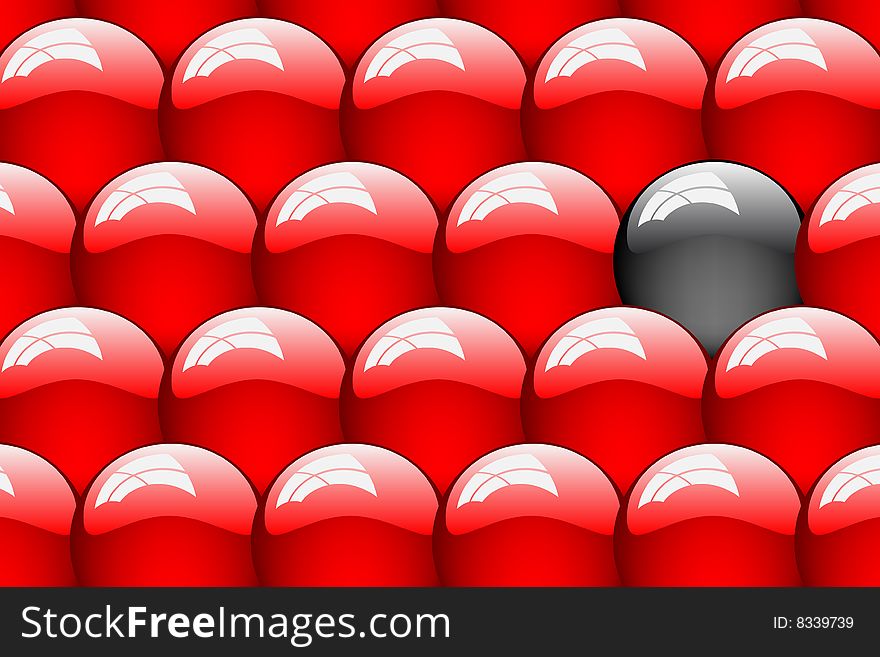 Set Of Clean Glossy Ball. Abstract Background