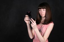 Girl Making Up Stock Photo Girl Making Up Stock Photo