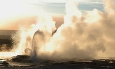 Hot Geyser Royalty Free Stock Photos Hot Geyser Royalty Free Stock Photos