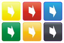 Web Button - Arrow Royalty Free Stock Photos Web Button - Arrow Royalty Free Stock Photos