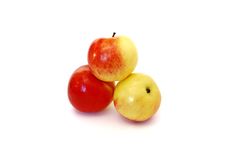 Three Apples Stock Photography