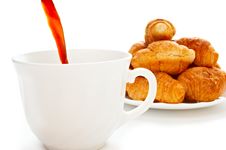 Pouring Brewed Coffee Royalty Free Stock Photography Pouring Brewed Coffee Royalty Free Stock Photography