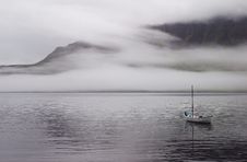 Fog On The Fjord Stock Image Fog On The Fjord Stock Image