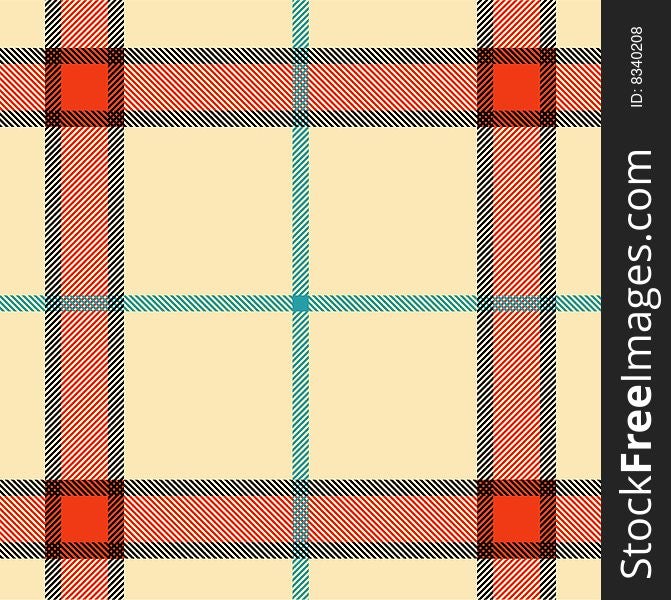 Plaid texture, a vector illustration