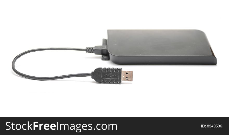 USB External Hard Drive with cable. USB External Hard Drive with cable