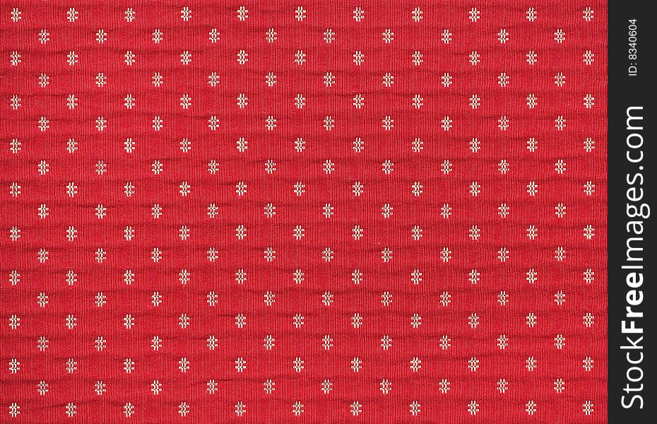 Red background with decorative pattern