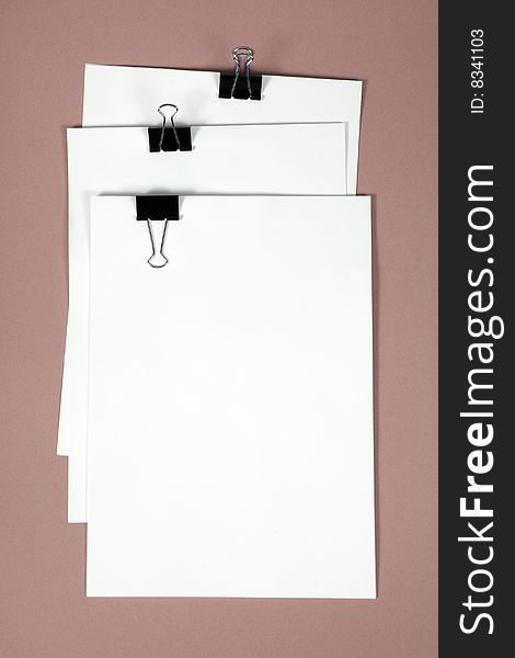 Blank Notepad isolated. Ready for your message.