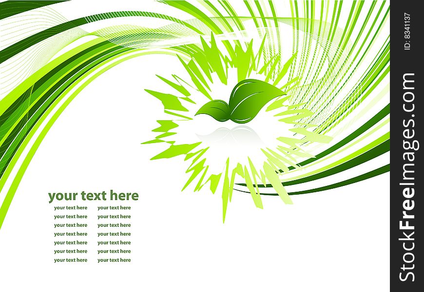 Vector environmental background with copy space