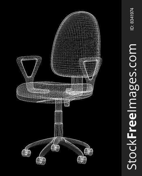 Office armchair structure