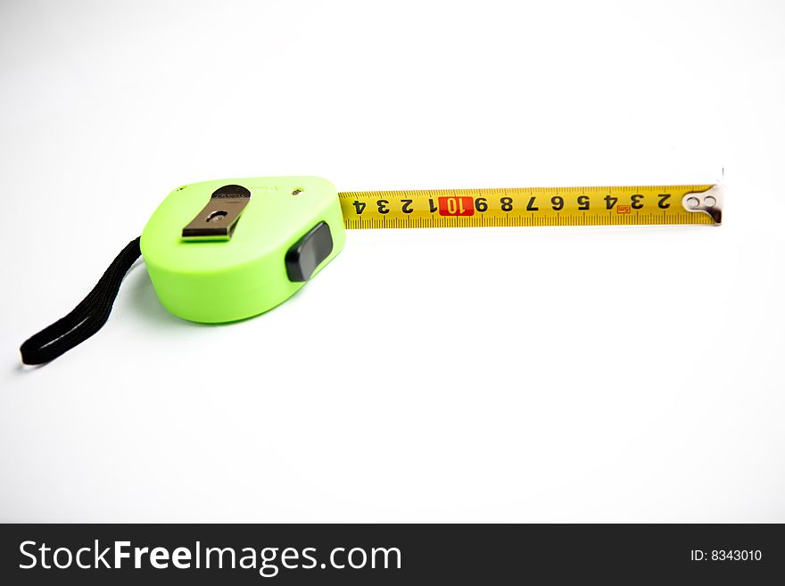 Measure tool on the white background