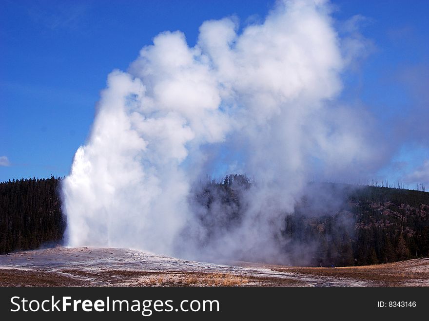 Hot geyser, Yellowstone National Park