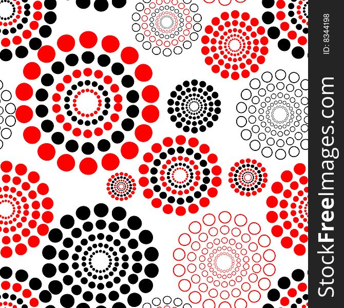 Seamless vector texture with circles. Seamless vector texture with circles