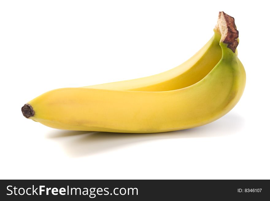Bananas bunch isolated on white background