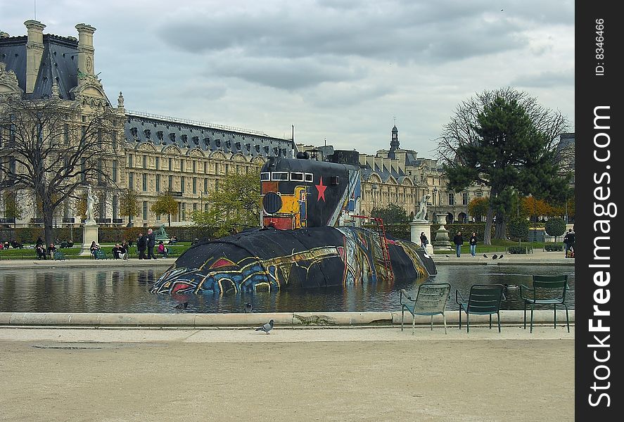 Submarine in the Louvre.