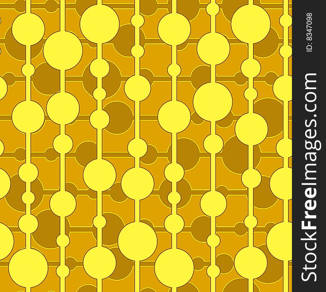 Seamless desert pattern with yellow rings. Seamless desert pattern with yellow rings