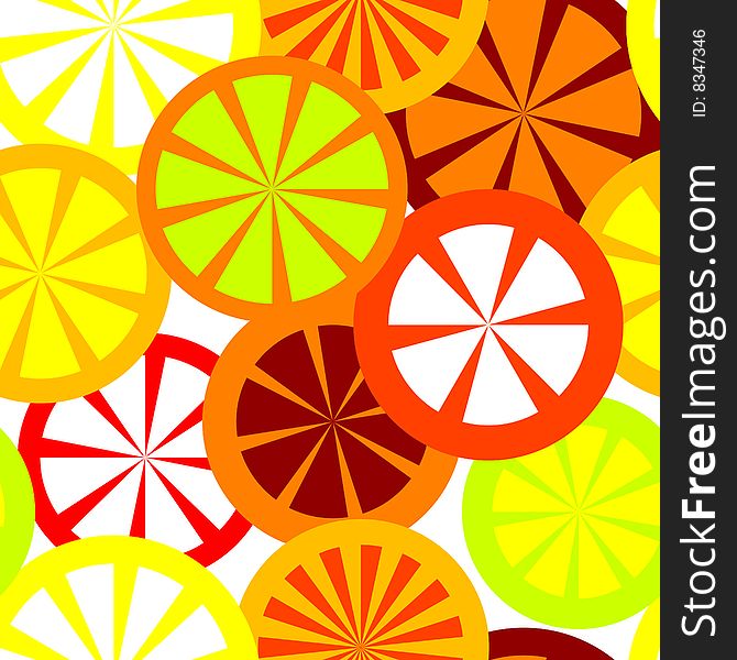 Vector seamless citrus background pattern. Vector seamless citrus background pattern