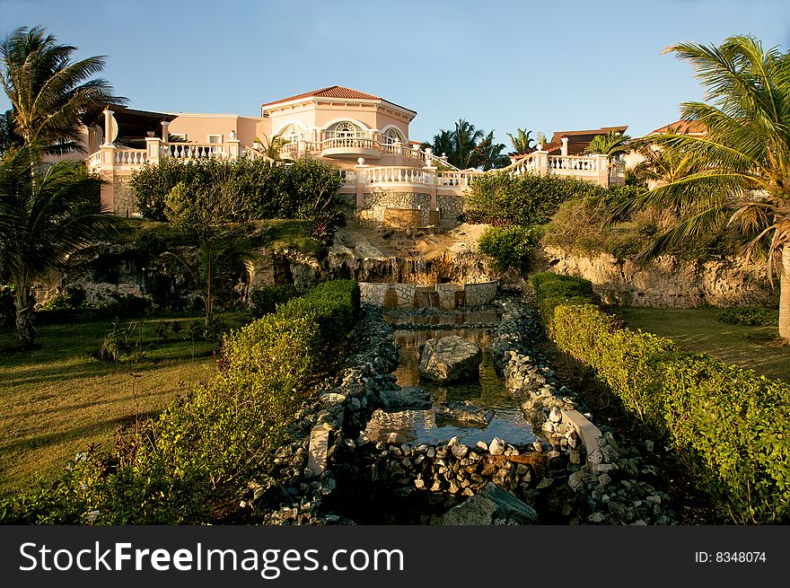 Beautiful luxury tropical resort in paradise