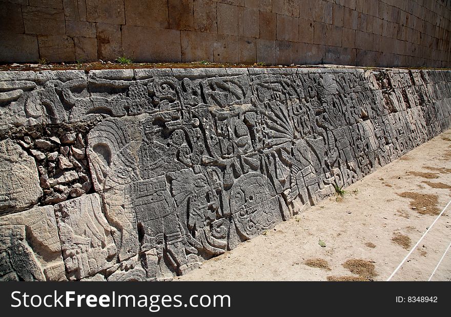 The stadium near chichen itza temple