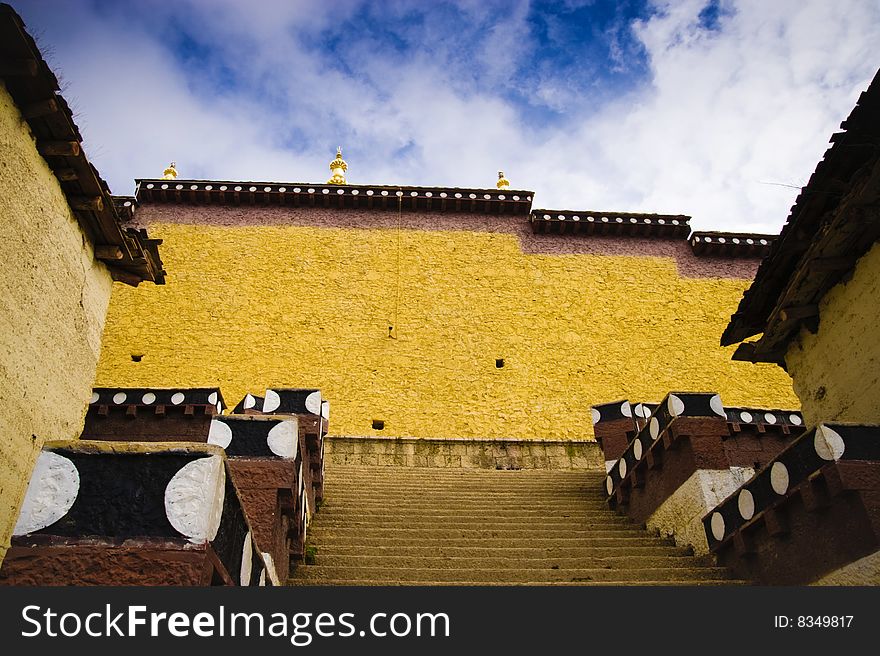 Beautiful Tibet and beautiful temples. Beautiful Tibet and beautiful temples