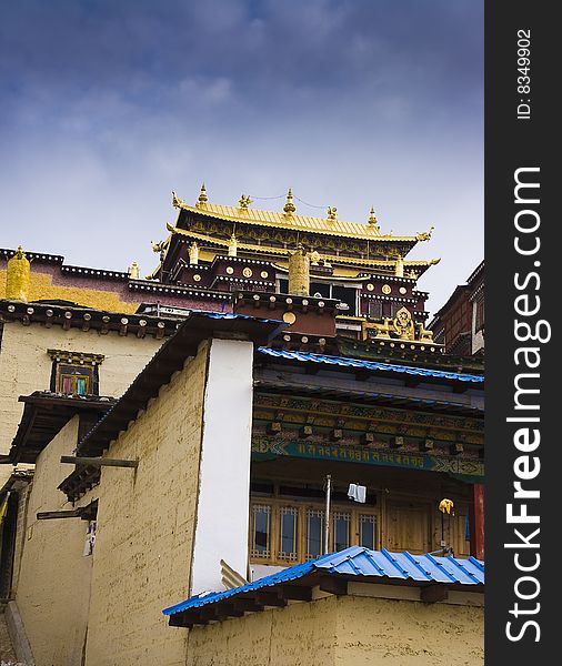 Beautiful Tibet and beautiful temples. Beautiful Tibet and beautiful temples