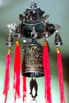 Old Chinese Bronze Bell. Stock Image