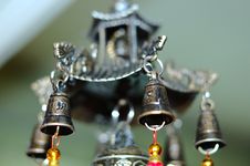 Old Chinese Bronze Bell. Royalty Free Stock Photos