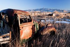 Vintage Car Abandoned Royalty Free Stock Photography Vintage Car Abandoned Royalty Free Stock Photography