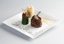 Tasty Lamb Steak Royalty Free Stock Photography Tasty Lamb Steak Royalty Free Stock Photography