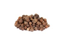 Spices: Pile Of Allspice  On A White. Stock Photo