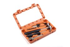 Set Of Tools In Box. Royalty Free Stock Image Set Of Tools In Box. Royalty Free Stock Image