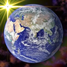 Earth Blue Planet In Space Royalty Free Stock Photos Earth Blue Planet In Space Royalty Free Stock Photos